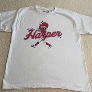 Philadelphia Phillies Bryce Harper Shirt Full Body Characture Size Small